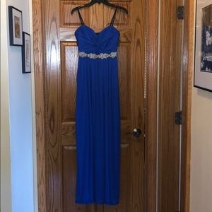 Strapless Blue Prom Dress Size 9